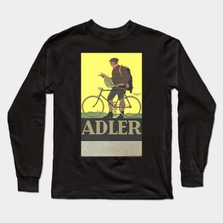 Adler Bicycles - Vintage Bicycle Poster from 1910 Long Sleeve T-Shirt